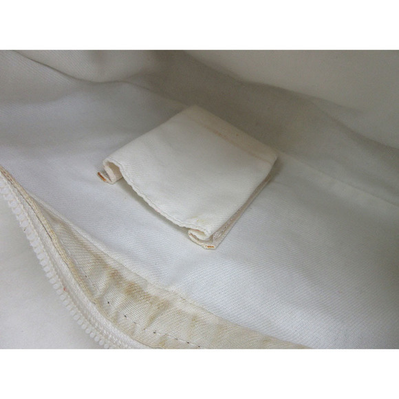 GUCCI GG Supreme Shoulder Bag White Navy Blue Leather - Picture 10 of 11